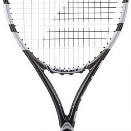 Babolat Tennisracket Drive 109 Zwart wit Gripmaat L3 tennisspul